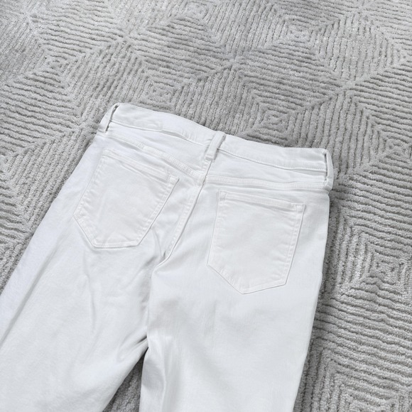 Banana Republic Skinny Fit Jeans Womens 30/10 Tall White Stretch Denim Preppy - Picture 3 of 13